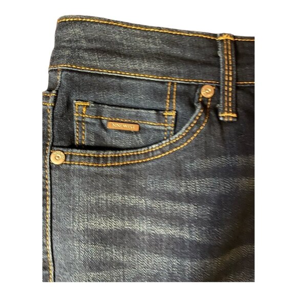 Nine West Womens Size 6 Missy Dark Wash Denim Jeans Mid Rise Five-Pocket Design - Picture 6 of 7